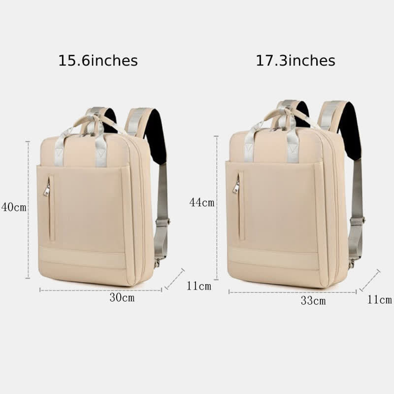 15.6“ Laptop Backpack Multifunctional Patchwork Backpack with USB Charging Port