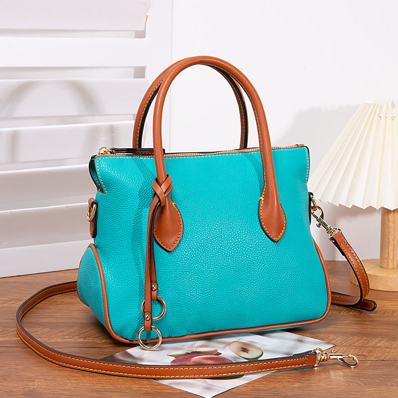 Tote Bag For Women Pebble Grain Style PU Leather Crossbody Bag