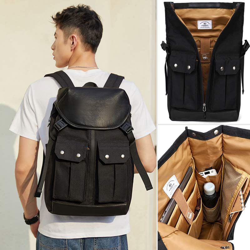 Multi-Pocket Waterproof Men's Business Backpack Roomy Breathable Laptop Pack