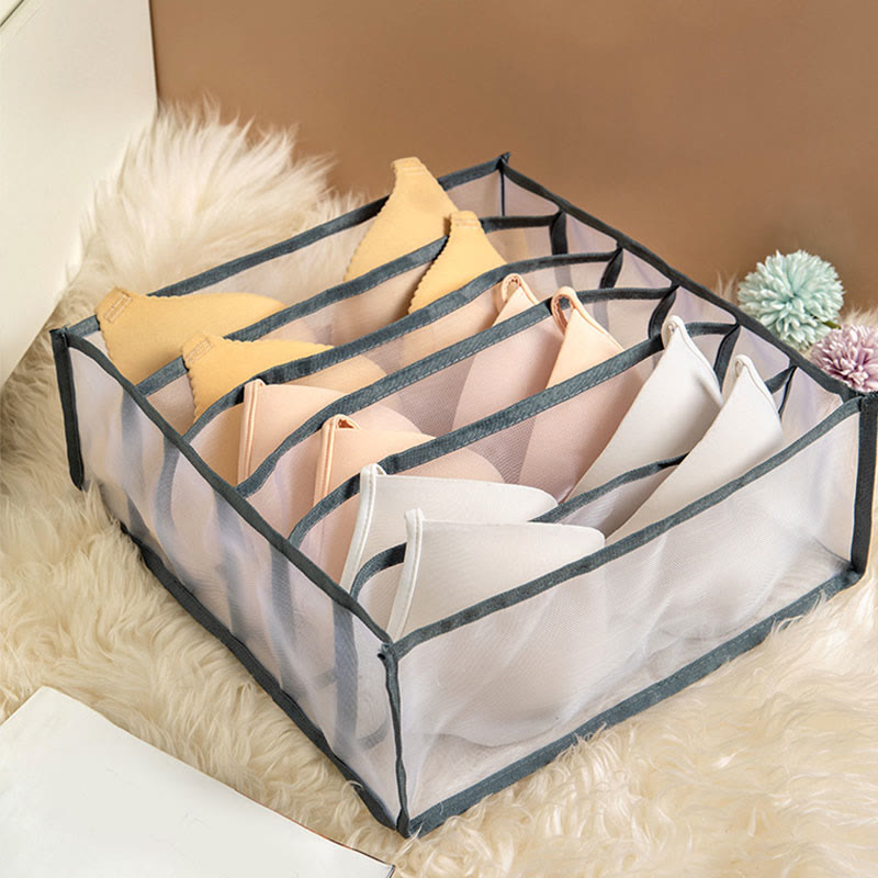 Storage Bag For Underwear Home Daily Gridding Clothes Storage