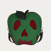 Halloween Crossbody Bag For Women Green Apple Skull Pattern Bag