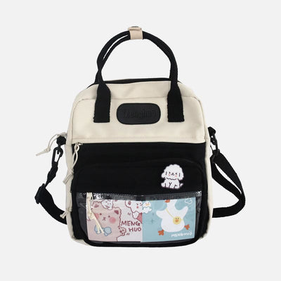 Backpack for Women Cute Cartoon Printing Mixcolor Student Travel Daypack