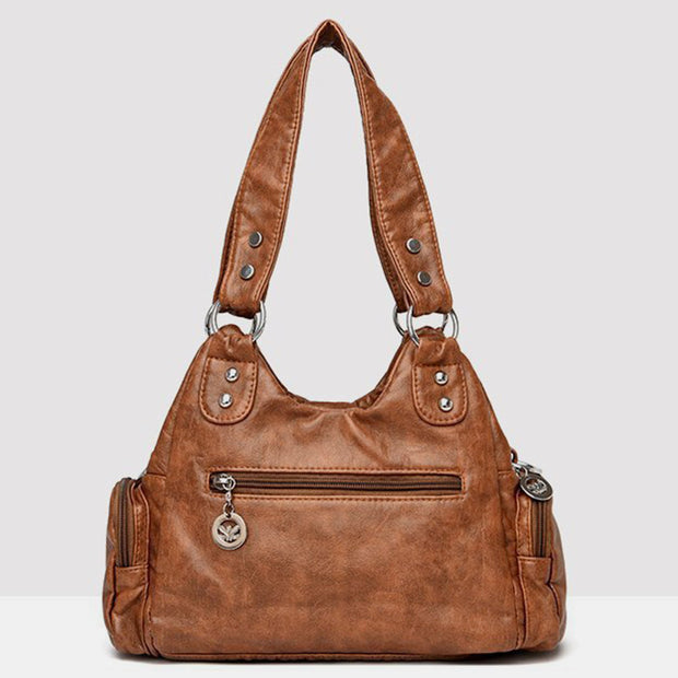 Vintage Genuine Leather Elegant Multifunctional Handbag