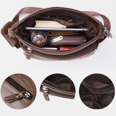 Waterproof Business Independent Double-layer Messenger Bag