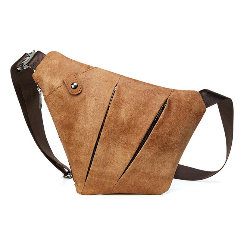 Men's Anti-theft Genuine Leather Sling Bag