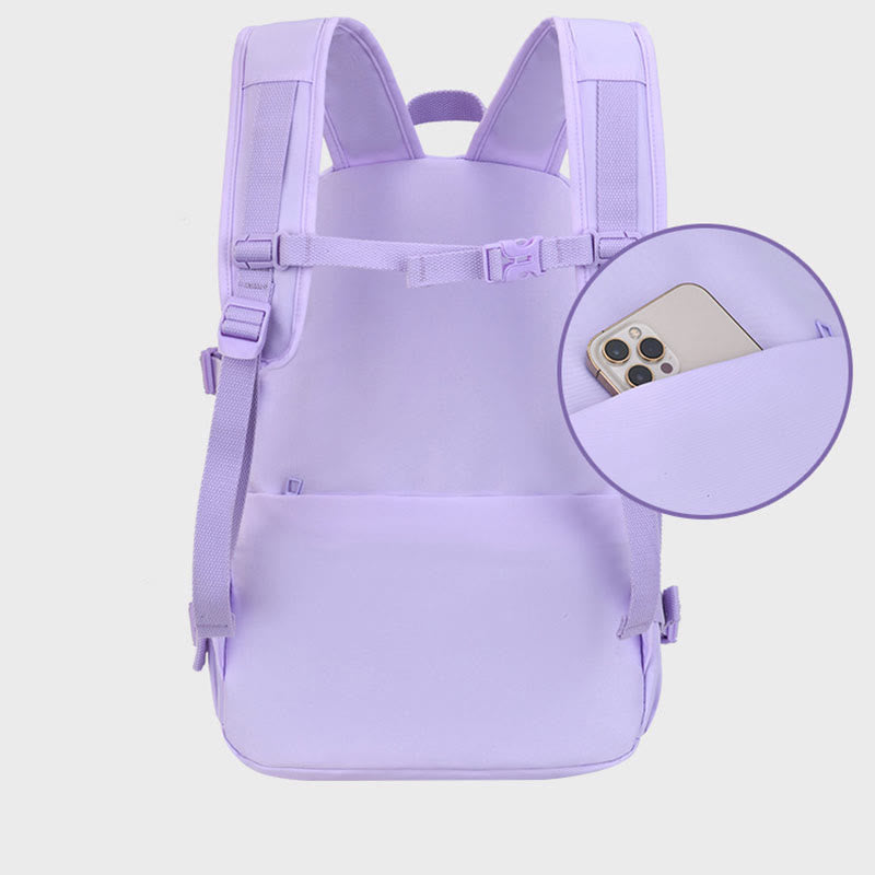 Backpack For Students Simple Large Capacity  Portable Primary School Bag