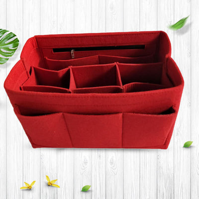 Storage Bag For Home Large Capacity Multi Compartment Felt Bag