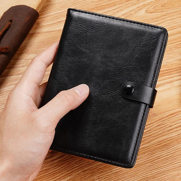 Apple Wallet For Travel Leather Passport Holder With Airtag Slot
