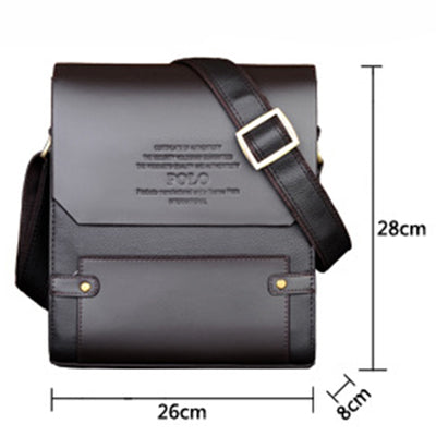 Small Messenger Bag for Men Travel Work Casual Leather Crossbody Satchel