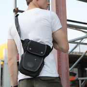 Retro Leg Bag For Men Outdoor Sports Canvas Crossbody Bag