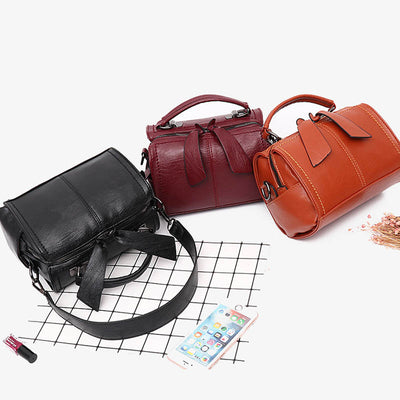 Minimalist Top Handbag For Lady Elegant Bowknot Design Crossbody Bag