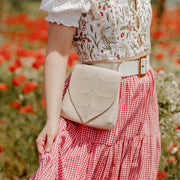 Nordic Vintage Medieval Belt Bag Leaves Pattern Cosplay Waist Bag