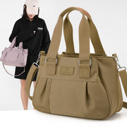 Triple Layer Nylon Purses for Women Top Handle Satchel Crossbody Bag