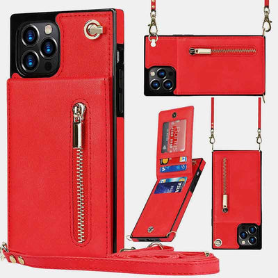 Functional iPhone Samsung Phone Case Mini Phone Bag with Card Holder