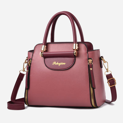 Elegant Top Handle Satchel Crossbody Bag