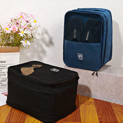 Storage Bag For Travel Oxford Shoe Pouch With Zipper Handle