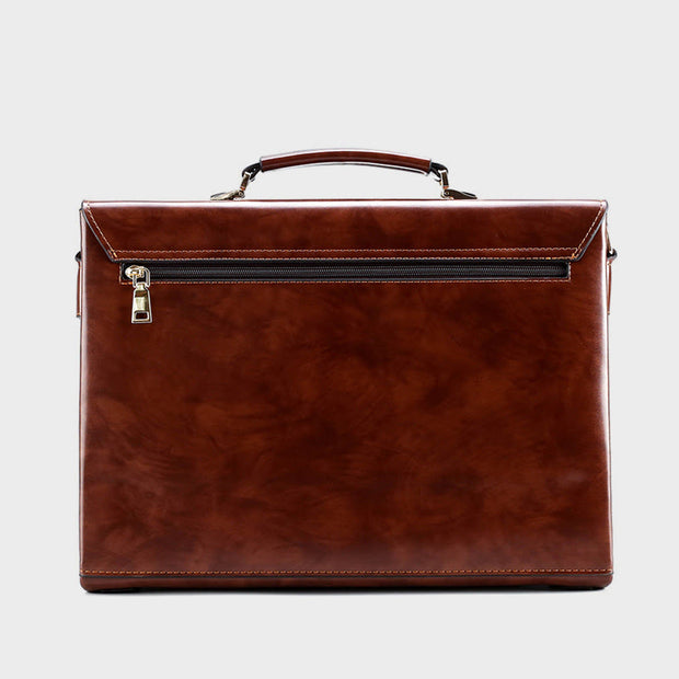 Messenger Bag For Men Business Large Vintage With Lock Briefcase