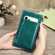 Leather Phone Holder Airtag Wallet