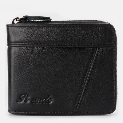 Large Capacity Retro RFID Multi-Slot Mini Wallet