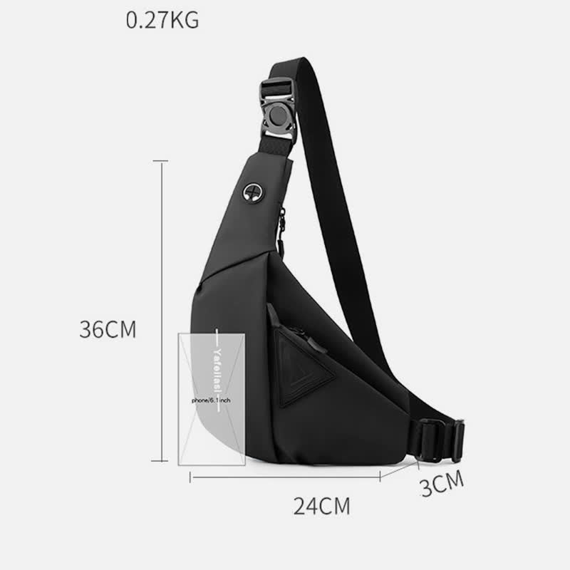 Unisex Lightweight Sling Bag Portable Travel Casual Crossbody Bag