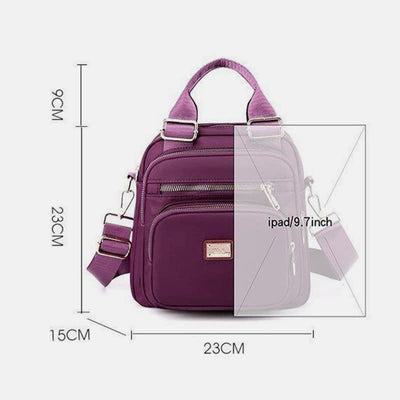 Crossbody Bag for Women Waterproof Multi-Pocket Convertible Handbag Backpack