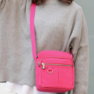 Multi Pocket Crossbody Bag Purse Ladies  Casual Travel Shoulder Handbag