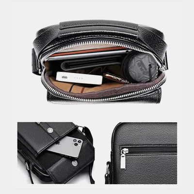 Messenger Bag for Men Lightweight Waterproof Travel Rivet Crossbody Bag