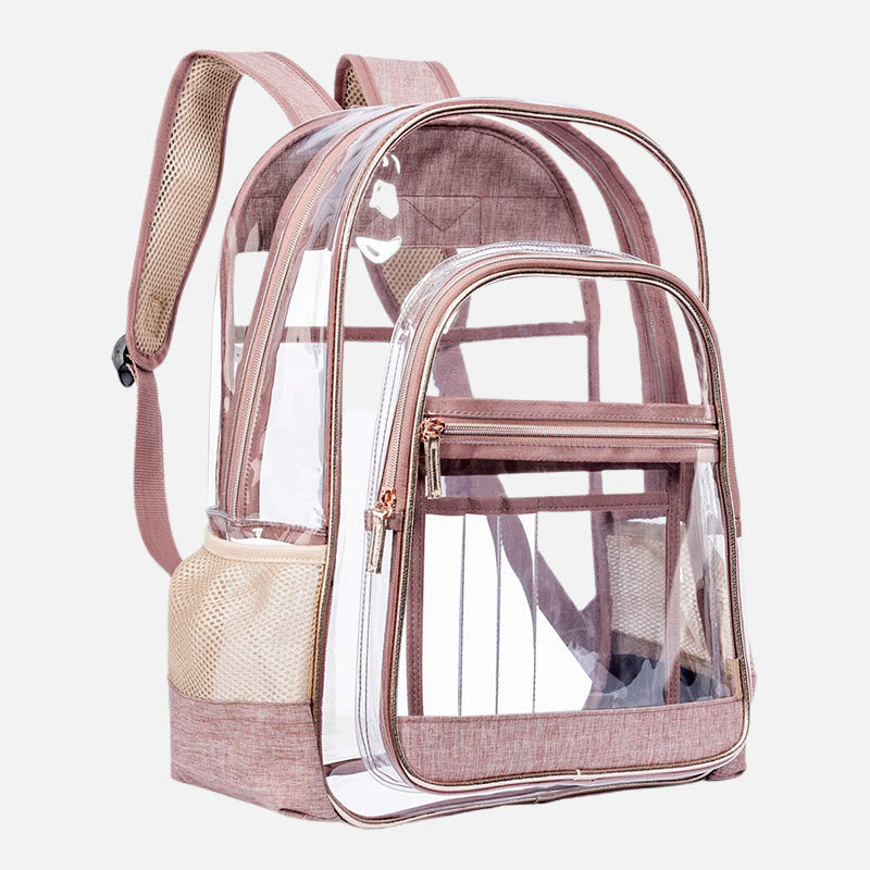 Backpack for Women simple PVC transparent Jelly Teenager Day Pack