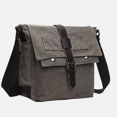 Multi-Pocket Retro Business Messenger Bag