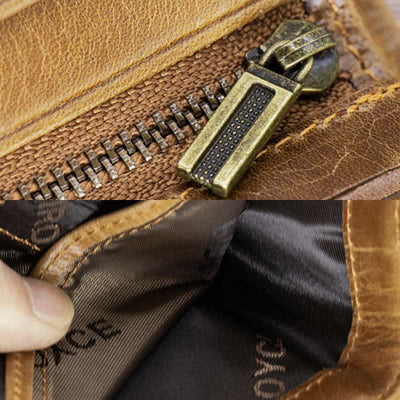 Men's Real Leather Wallet Bifold Multi-slot with Detachable Card Holder