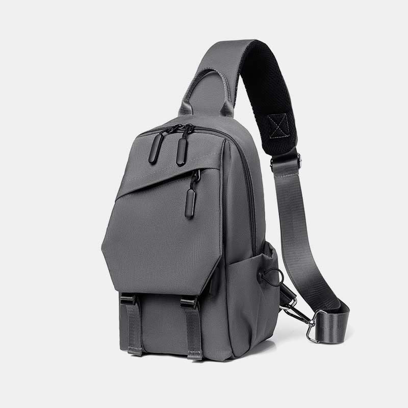 Sling Bag for Men Abrasion Resistant Casual Oxford Crossbody Backpack