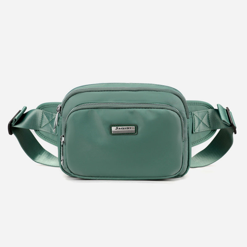 Minimalist Triple Compartment Waist Bag For Women Portable Crossbody Bag