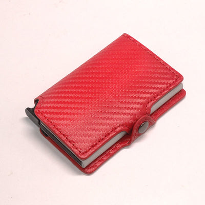 RFID Mini Slim Wallet With Metal Card Case