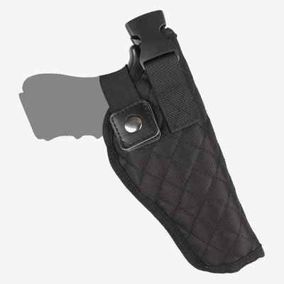 Concealment Black Nylon Universal Horizontal Shoulder Holster with Mag Pouch