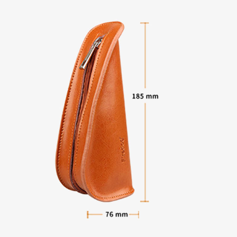 Portable Small Storage Bag For Men Solid Color Leather Purse