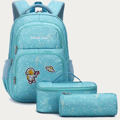 Backpack for Girls Embroidery School Bag with Lunch Box for Kids Teen