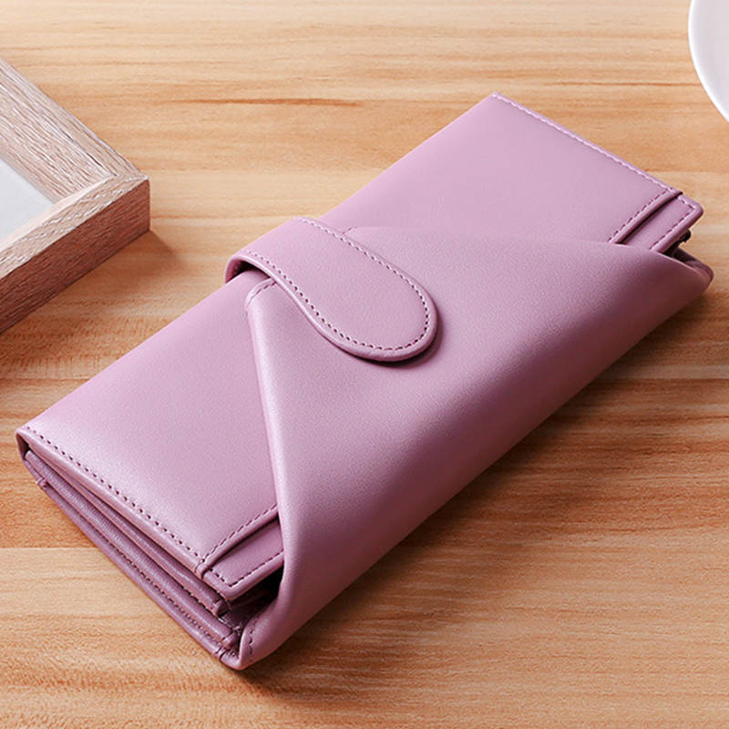 Retro Multi-Slot Genuine Leather Long Purse