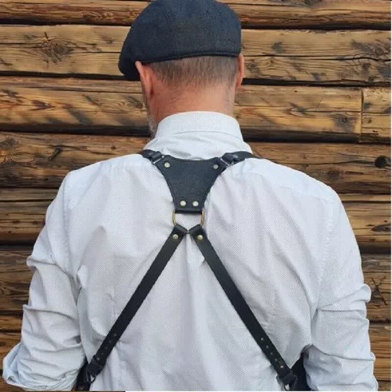 Mens Adjustable PU Leather Underarm Shoulder Holster Bag Outdoor Travel Wallet