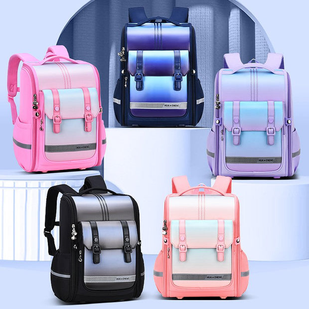 Lightweight School Backpack for Girls Boys Elementary Reflectance School Bags