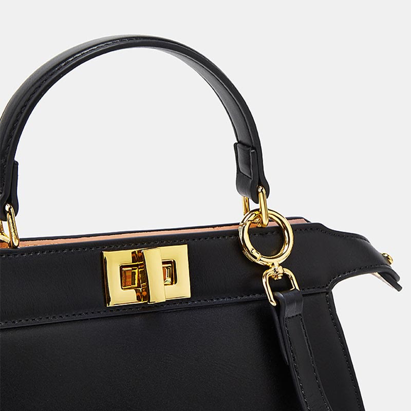 Top-Handle Bag For Women Stylish Solid Color Handbag Crossbody Bag