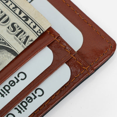 RFID Blocking Wallet For Men Slim Leather Money Clip