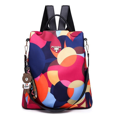 Anti-theft Floral Print Waterproof Backpack