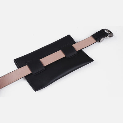 Stylish Waist Bag Vegan Leather Envelope Women Belt Bag