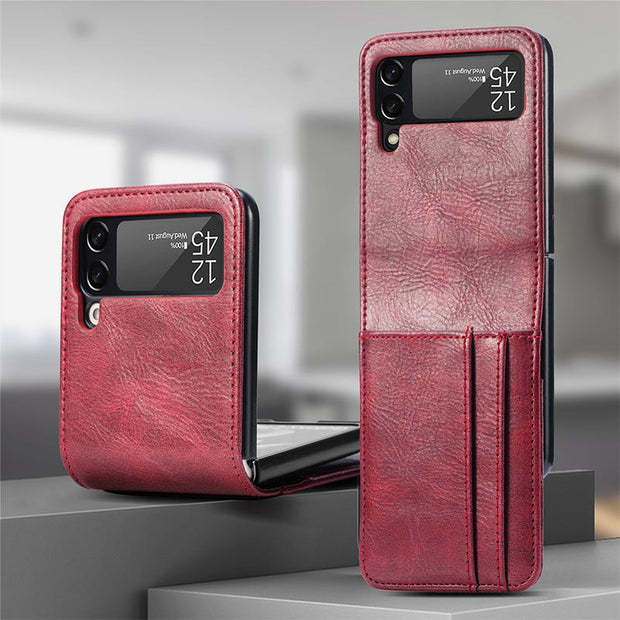 FREE TODAY: Samsung Galaxy Z Flip 2 3 4 Phone Case Leather Phone Bag with Multi-Slot