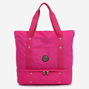 Women's Large Capacity Totes Expandable Handbag Crossbody Bag for Travel Beach Gym