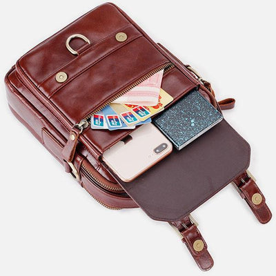 Multifunctional Leather Crossbody Bag