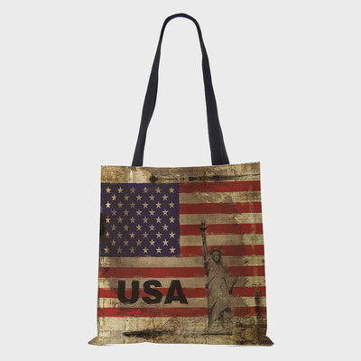 Tote For Women American Flag Printing Multiple Pattern Shoulder Bag