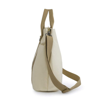 Reusable Versatile Canvas Tote Bag Water Resistant Crossbody Shoulder Bag