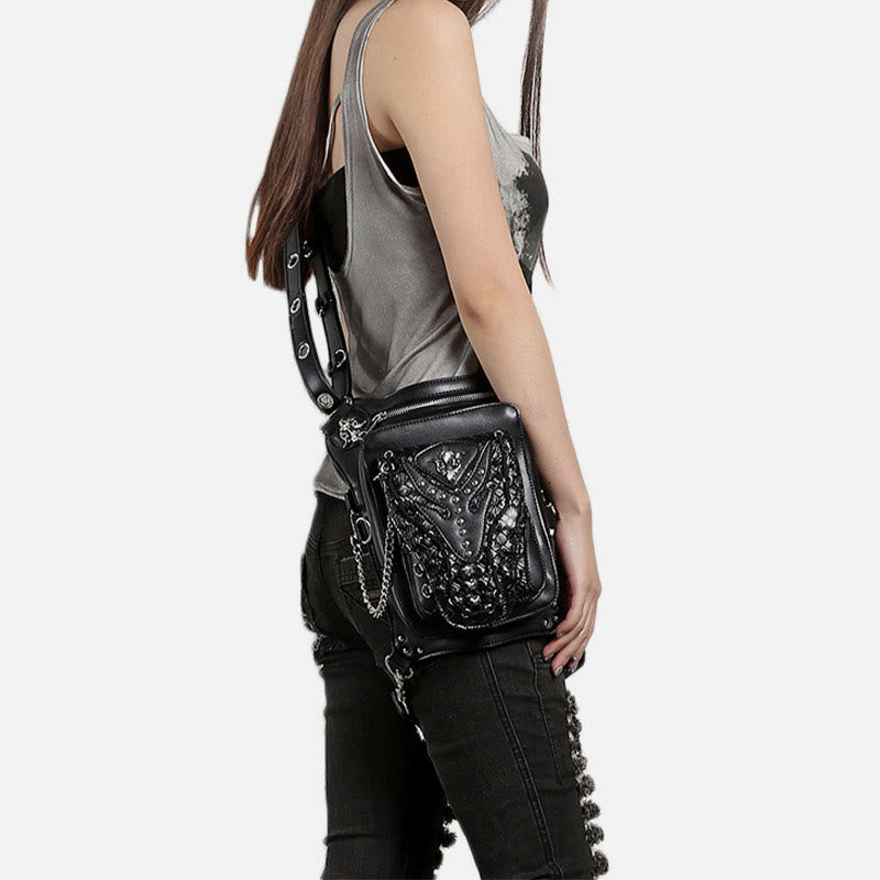 Multifunctional Waist Bag For Party Steampunk Gothic Hip Belt Bag