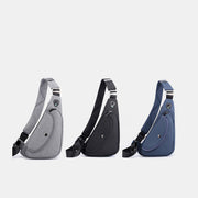 Waterproof Lightweight Multifunctional Anti-theft Casual Sling Bag With Headphone Jack